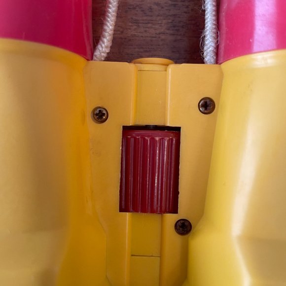 RARE ILLCO Walt Disney Binoculars w/cord, Mickey Mouse on Swing Vintage Toy - Picture 11 of 14